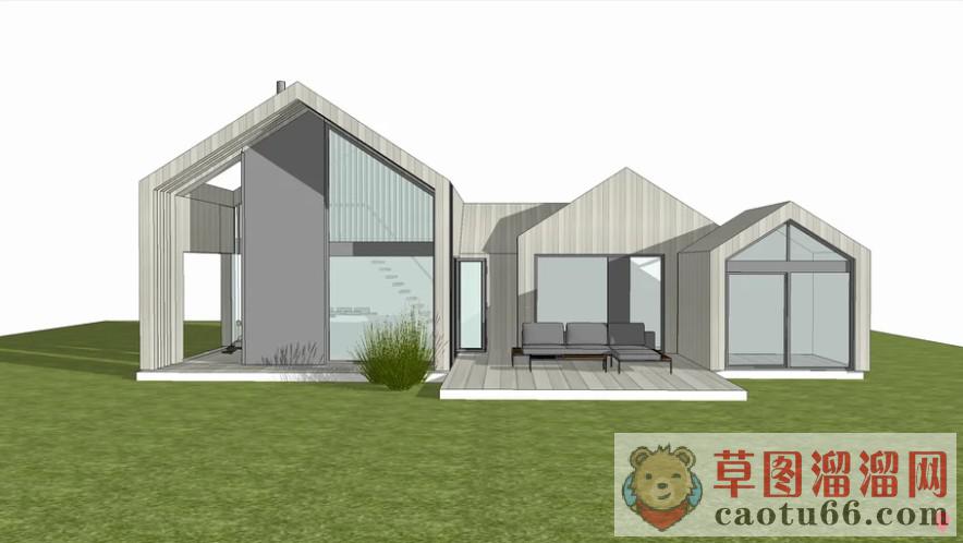 度假住宅小屋SU模型