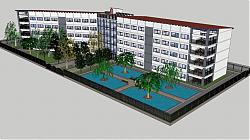 酒店建筑SU模型