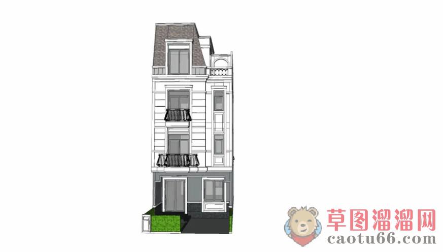 联排独栋别墅SU模型
