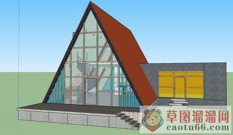 美式别墅住宅SU模型