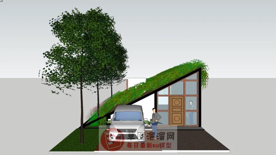 三角度假屋SU模型
