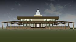 东南亚风格建筑SU模型