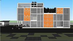 现代办公建筑楼房SU模型