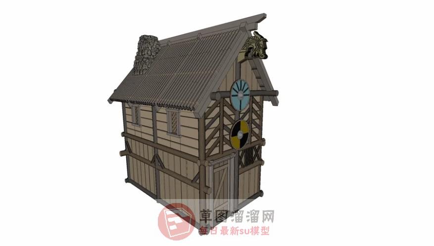 唯京木屋房子SU模型