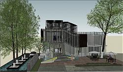 私人工作室建筑SU模型