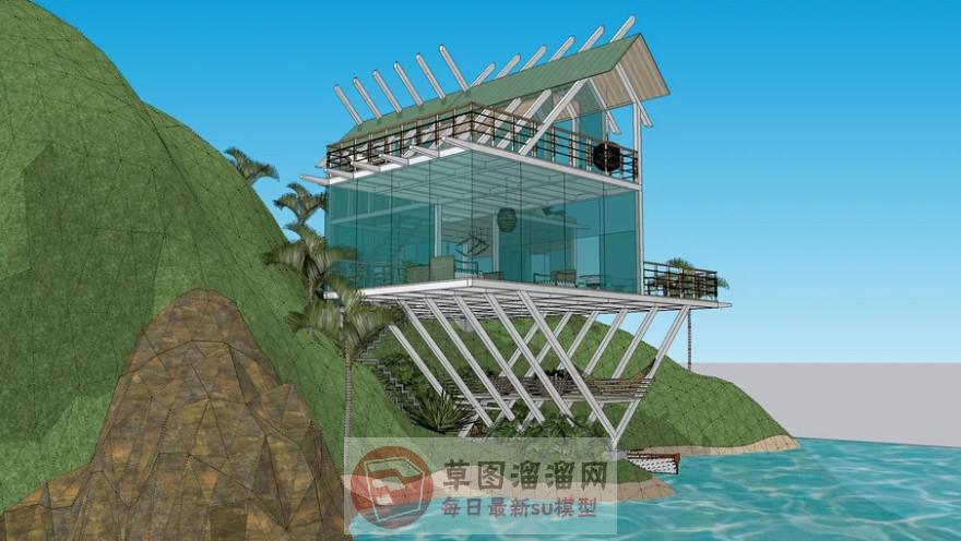海景房休闲别墅SU模型