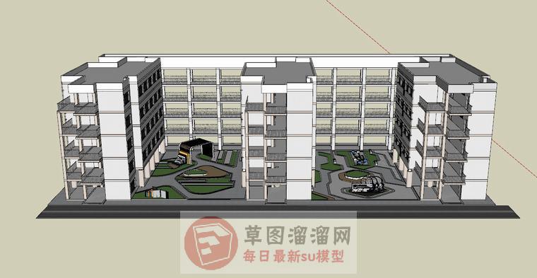 科技产业园建筑SU模型