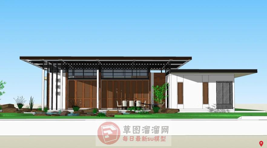 现代住宅别墅SU模型