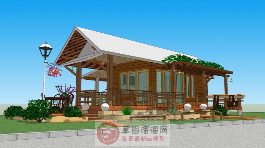 咖啡小屋SU模型