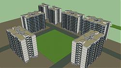 住宅建筑楼房SU模型