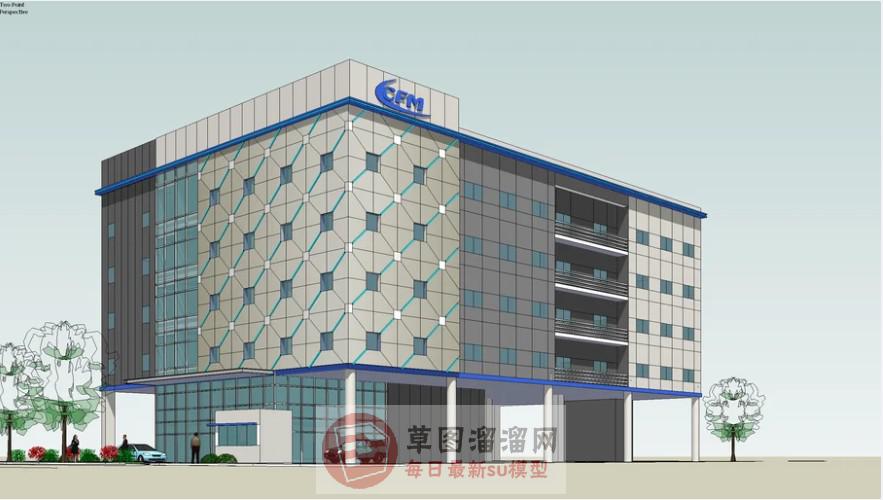 公司建筑办公楼SU模型