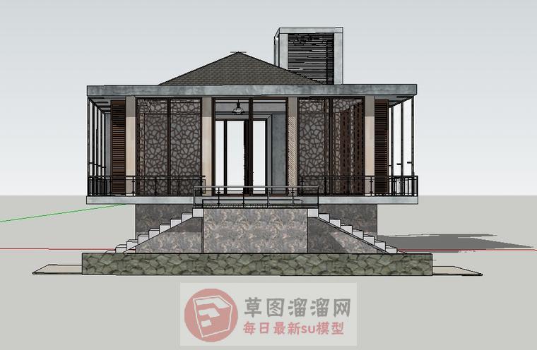 特色住宅建筑SU模型