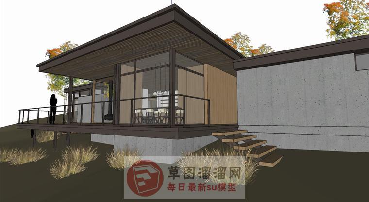山地度假别墅SU模型