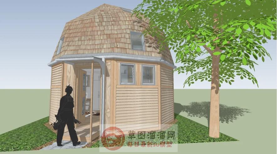 木屋住宅SU模型