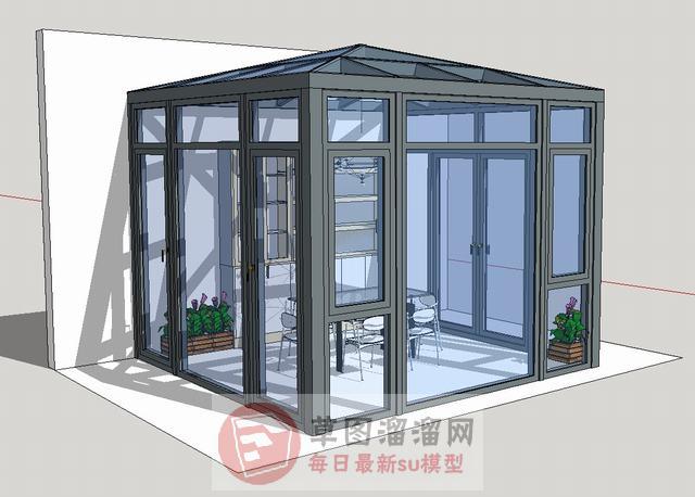阳光房SU模型