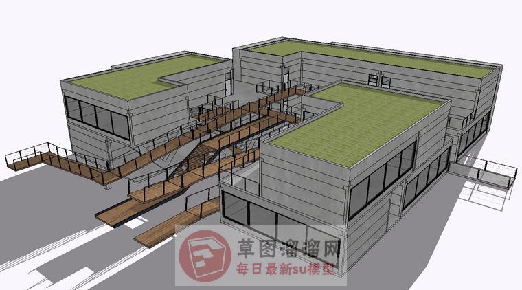 现代建筑SU模型