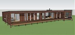 度假木质住宅SU模型