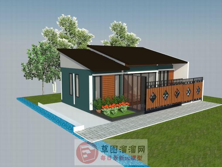 平房住宅SU模型