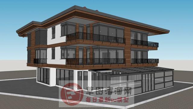 别墅住宅建筑SU模型
