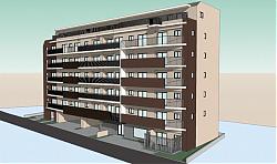 宿舍楼建筑SU模型