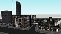 欧式综合体建筑SU模型