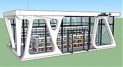 智能自助便利店SU模型