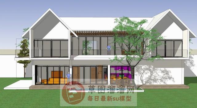 住宅别墅建筑SU模型