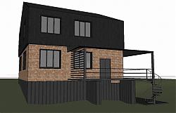 度假休闲住宅SU模型