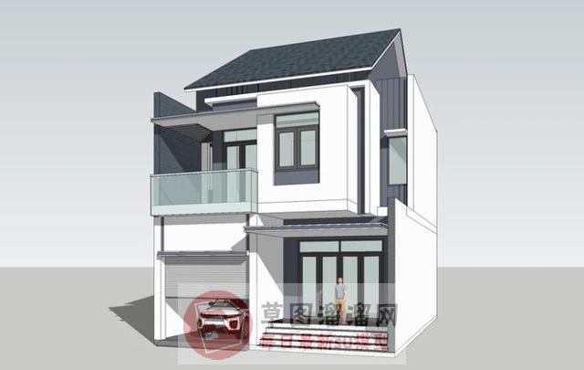 现代住宅别墅SU模型