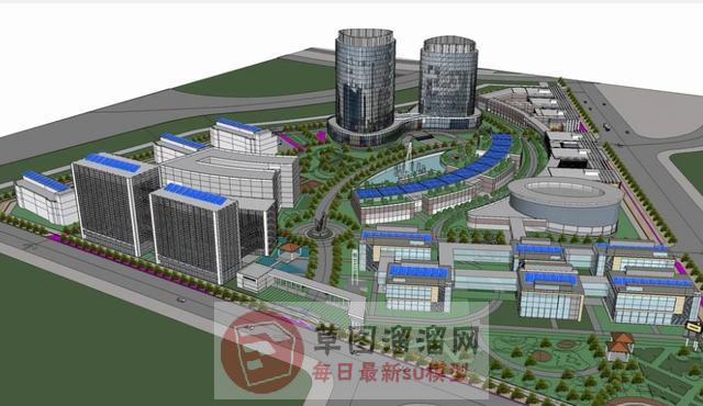 高层建筑SU模型