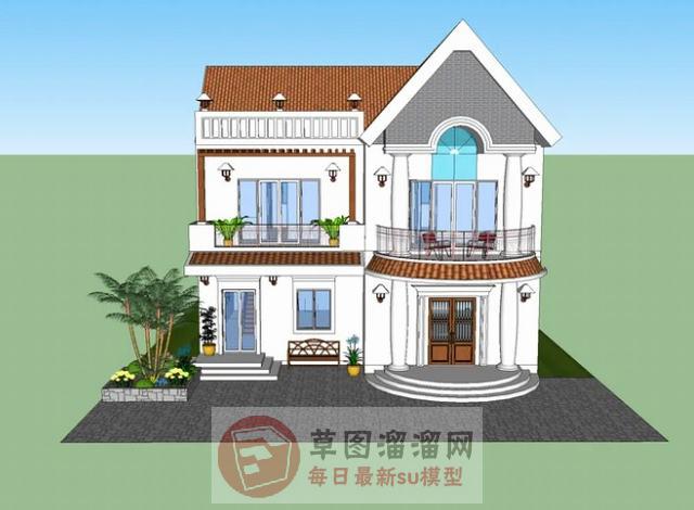 独栋别墅豪宅SU模型