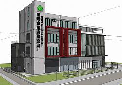 公司建筑楼房SU模型
