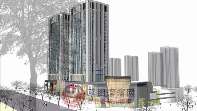 高层建筑商业SU模型
