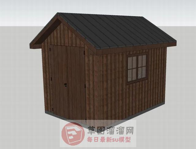 木屋木房子SU模型