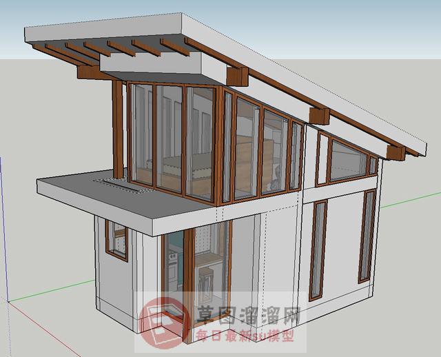 微型住宅建筑SU模型