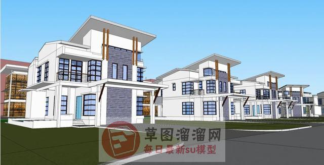 沿海住宅建筑SU模型