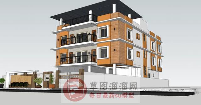 别墅住宅建筑SU模型