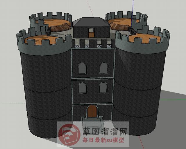城堡建筑SU模型