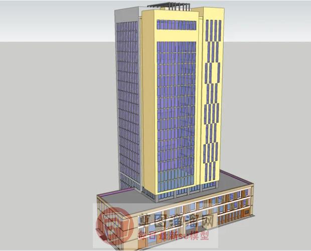 办公楼建筑SU模型