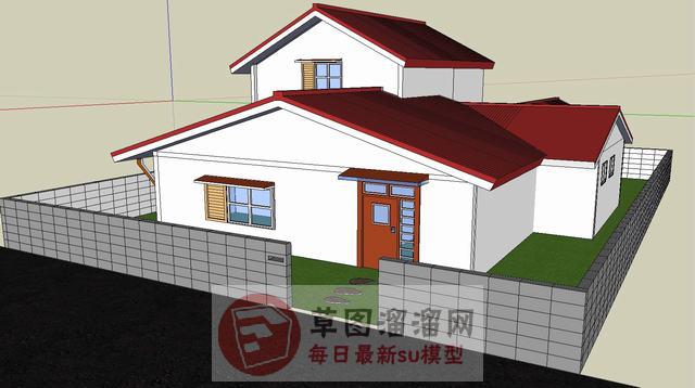 哆啦A梦大雄家SU模型