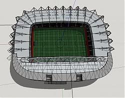 运动场体育馆建筑SU模型