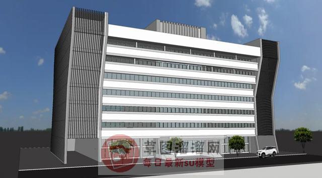 办公楼建筑SU模型