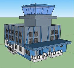 工厂办公楼建筑SU模型 免费sketchup模型下载