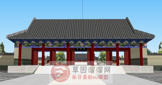 圆明园正大光明殿SU模型