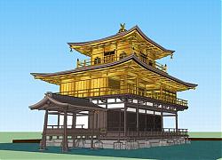 唐代阁楼建筑SU模型