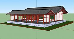 日式古建禅房SU模型