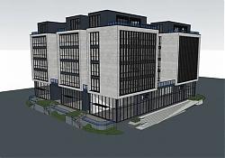 办公建筑大楼SU模型