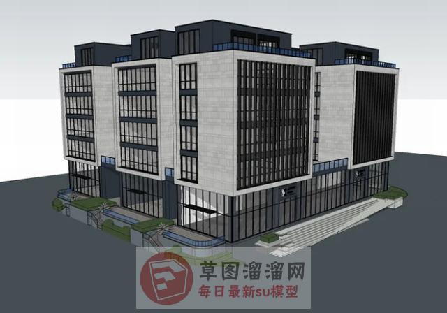 办公建筑大楼SU模型