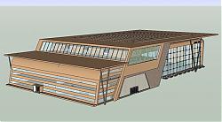 体育馆建筑SU模型