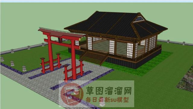 日本武道场SU模型